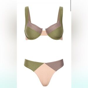 Vetchy Laguna Bikini tricolor army set - M